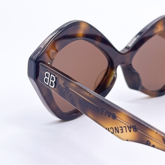 NEW BALENCIAGA SUNGLASSES BB0125S 006 HAVANA SUNGLASSES BALENCIAGA WOMEN BB0125S - Picture 6 of 9